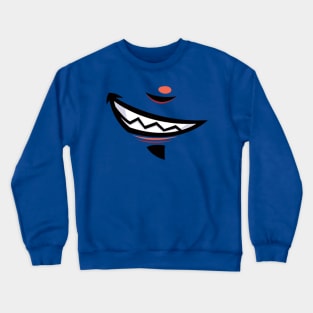 devilish grin cartoon mouth Crewneck Sweatshirt